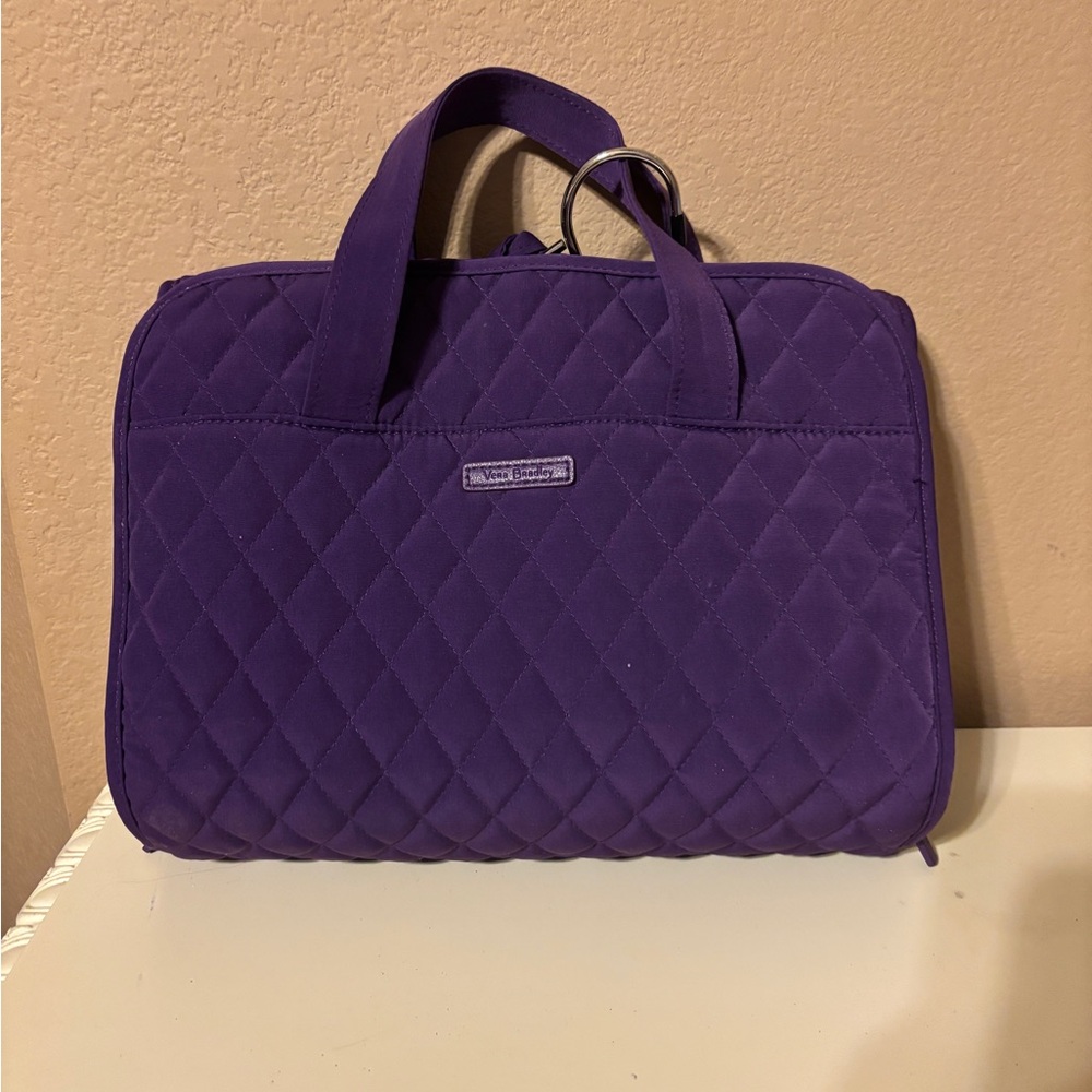 Vera Bradley Purple Quilted Toiletry Travel Bag